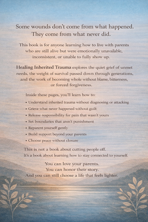 Healing From Inherited Trauma:  through the grief of parents who are still alive